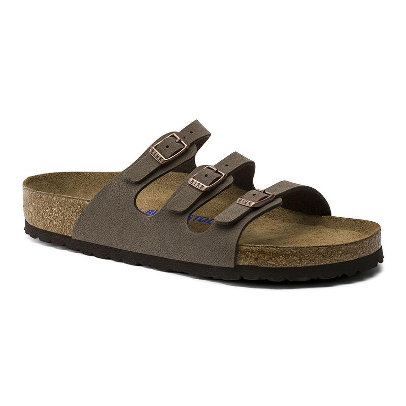 Florida Birkenstock Soft Footbed Birkibuc Damske Béžové | SK 78DFM